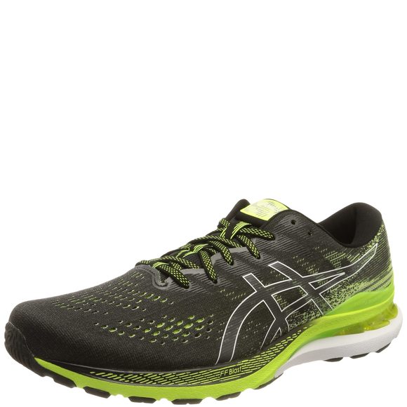 ASICS MEN'S STROKE RUNNING SHOE, BLACK WHITE, 9.5 - Picture 1 of 6